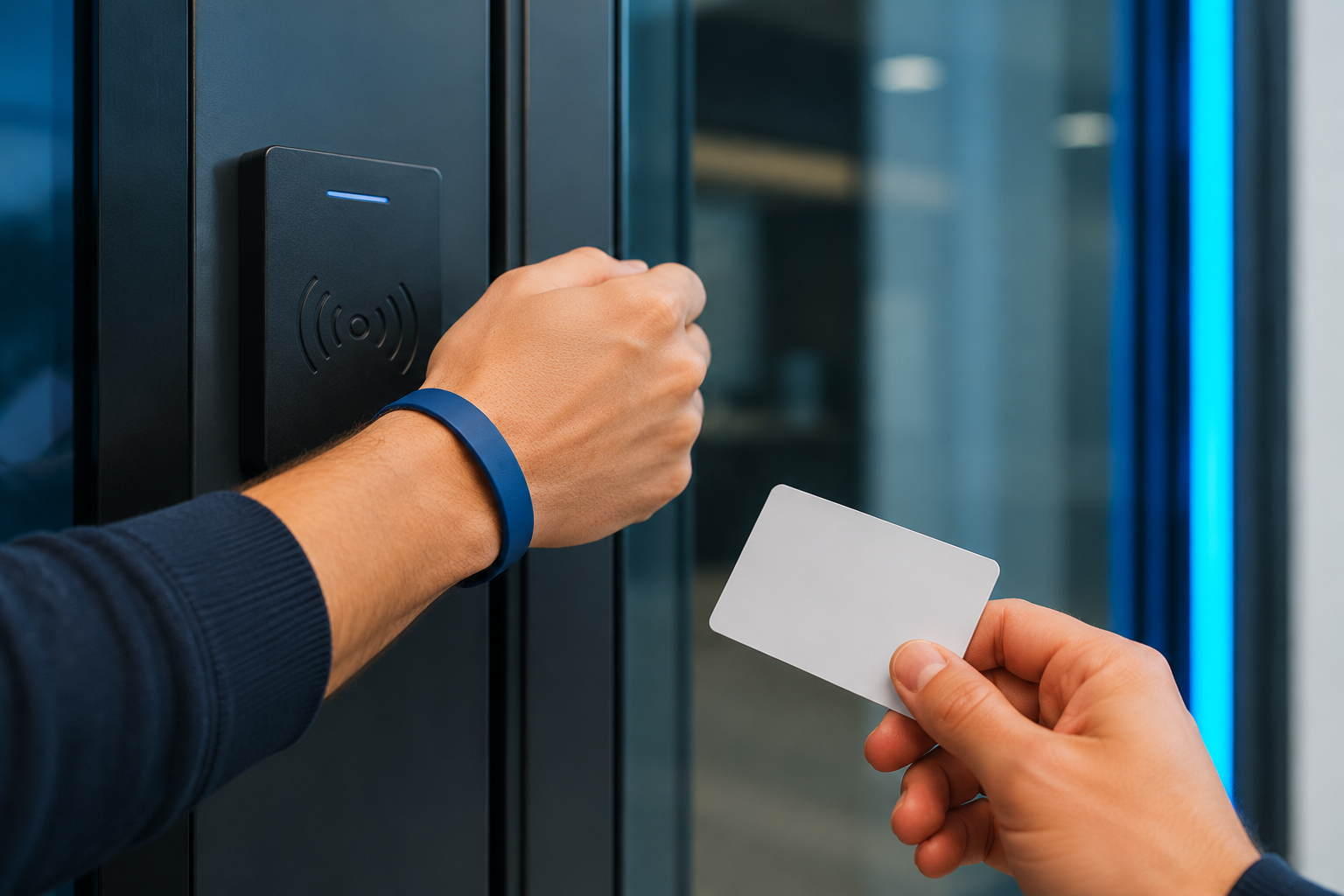 Exemplo de aplicação: RFID, cartões e pulseiras